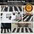 Black and White Striped Outdoor Rug, 27.5 x 43 Inches Hand-Woven Reversible Washable Rug for Porch/Front Door