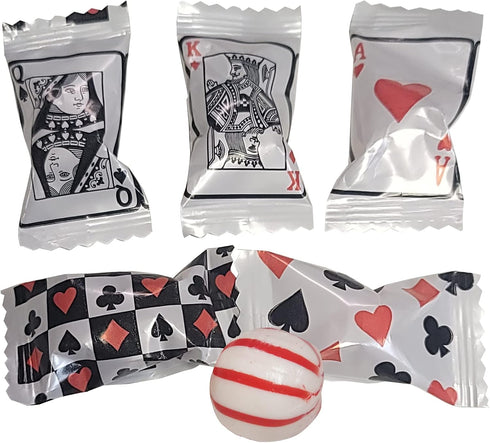 Naturejam Casino Game Cards - 100 Count Peppermint Balls for Game Gambling Nights