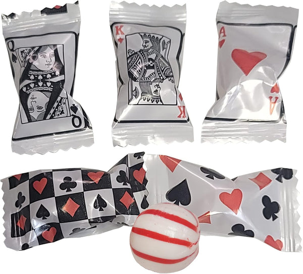Naturejam Casino Game Cards - 100 Count Peppermint Balls for Game Gambling Nights