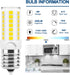 E17 Led Bulb Microwave Oven Light, 40W Incandescent Replacement for Refrigerator, Dimmable, Pack of 2