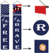 American Flag Soldier Porch Sign Banners - Patriotic Decoration for Memorial Day, 4th of July, Veterans Day, Labor Day