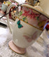 YBK Tech Euro Style Porcelain Tea Cup Coffee Mug with Lid for Breakfast Home Kitchen (Butterflies Pattern, Pink)