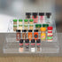 PMMASTO Tiered Spice Rack, Clear Acrylic Vertical Shelves for Kitchen Organization & Storage, 4 Tier