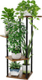 Bamworld 4 Tier Plant Stand Small Plant Shelf for Indoor Plants Corner
