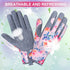 Womens Gardening Weeding Working Gloves - Leather Garden Glove for Women, Thorn Proof for Digging
