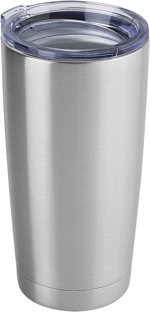 DOMICARE 20oz Stainless Steel Tumbler with Lid, Bulk Double Wall Vacuum Insulated Travel Mug, Powder Coated Coffee Cup,