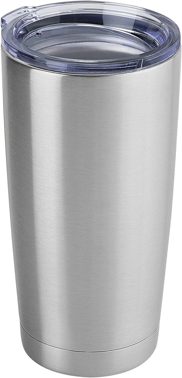 DOMICARE 20oz Stainless Steel Tumbler with Lid, Bulk Double Wall Vacuum Insulated Travel Mug, Powder Coated Coffee Cup,