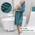 8 Set-2 Sheets,2 Towels,4 Washcloths-600GSM Piece Oversized Turquoise Bath Towel Extra Large Bath Towel Hand Soft