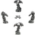 3 Pack Dragon Statue Collectible Figurines Decor-Fantasy Gothic Beast - Dragons Lover,Bedroom/Bookshelf/Desk