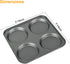 Tiawudi Muffin Top Pan, 4-Cup Hamburger Bun Pan, Large Whoopie Pies Pan, Non-Stick Bakeware for Eggs, Cornbread, Small Cake Layers and Drop Cookies, Set of 3 by Tiawudi