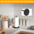 Black Paper Towel Holder for Standard & Jumbo Rolls, Stainless Steel Countertop Stand with Anti-Slip Weighted Base