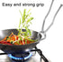 Stainless Steel Sansi/pakkad/Sandasi/pincer/chimta/Tongs/Utensil Holder with Handle Smart Kitchen Tool by Garden Of Arts