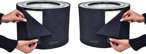 Honeywell 50250 Air Purifier Compatible Pre Filter, Deodorizes Air, Removes Odors, Activated Carbon & Zeolite (2pack)