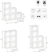 HOMIDEC Closet Storage Organizer, Cube Shelf Storage, Bathroom Organizer, Bookcase Bookshelf