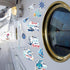 12 Pieces Cruise Door Magnets Decorations - Sea Navigation Ship Refrigerator Stickers for Carnival Cruise Party