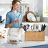 Ayiaren Wicker Flatware Caddies, Best Kitchen Silverware Organizer, Storage for Countertop, Party Utensil Holder