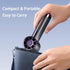 Portable Handheld Fan, 1-100 Speeds Adjustable Turbo Mini Fan with LED Display, Rechargeable Personal Fan for Travel