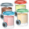 QVN 4 Pack for Ninja Swirl Pints, Creami Containers Compatible with NC700 Series