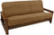 Blazing Needles Solid Microsuede Double Corded Futon Cover, Full, 8" to 9", Saddle Brown