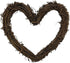 Amyzor Heart Shape Natural Grapevine Wreath Ring, DIY Craft Vines Base for Rustic Decor