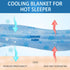 OIGAE Cooling Blanket - Double Sided Cold Effect Bed Throw for Hot Sleepers, Skin-Friendly