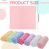 40 Rags(Multicolor,10 10 Inch) Newwiee Pcs Wash Cloth Bulk Cotton Bath Hand Face Washcloths Soft Quick Drying Towel