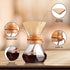 Puricon Pour Over Coffee Maker with Paper Filter, 40 Sheets, 15oz Coffee Dripper Set, Borosilicate Glass Coffee Carafe
