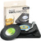 Funny Retro Record Coasters for Drinks, Set of 6 Vinyl Player Holder for Music Lovers, Conversation Piece Drink Coasters