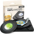 Funny Retro Record Coasters for Drinks, Set of 6 Vinyl Player Holder for Music Lovers, Conversation Piece Drink Coasters