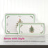 Spode Christmas Tree Sandwich Tray, 15" x 6.5", Decorative Serving Platter for Appetizers, Festive Melamine Dish