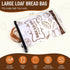 2 Packs Bread Bags, Bread Bags for Homemade Roti, Reusable Sourdough Storage Bag With Zipper, Large Freezer Container