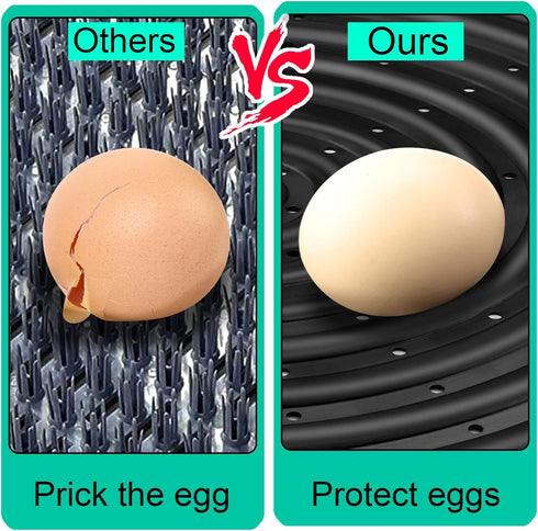 6 Pack 13 12 inch, Washable Chicken Nesting Pads, x Black, Solid, Anti-Slip, Injection Molded Polypropylene, Suitable