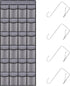 Teikou Over the Door Shoe Organizer, 24 Large Breathable Mesh Pockets, Hanging Storage