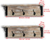 Spiretro Wall-Mounted Coat Hook Rack with Shelf - Set of 2, Rustic Wood Grey Organizer