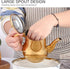 Buyer Star 17 Oz Stainless Steel Tea Pot with Removable Infuser, Pour Over Coffee Kettle for Home, Bar, Restaurant
