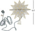 Kurt S. Adler 9.06-Inch UL 10-Light 12-Point Gold Capiz Star Treetop Tree Topper