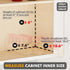 7.6" 3 Drawers(2" 1-Tier, SpaceAid Bamboo Pull Out Spice Rack Organizer for Cabinet, Heavy Duty Slide Out Seasoning