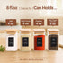 8 oz 16Pack, Set, ComSaf Spice Jars with Labels Small Spice Containers Starter Glass Seasoning Jars with Lids, Square