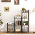 Katrawu 2 Assembly(2 Small Bookshelf for Small Space, Tier Industrial Bookcase,Narrow Book Case Storage Organizer Book