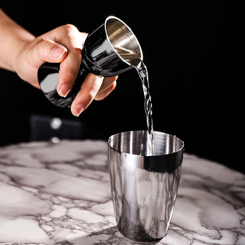 Homestia Double Cocktail Jigger - 2 OZ 1 OZ, 304 Stainless Steel Bartending Jigger with Measurement Units Inside
