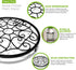 Aonagi 15" 2 Pack 11" 100lbs, Tall Metal Plant Stand, Wide Round Plant Stand for Flower Pots Up to Rustproof Iron Plant