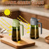 2PCS 16oz/470ml SWEET VIEW Olive Oil Dispenser and Oil Sprayer Glass Light-Proof Oil Pourer for Kitchen Air Fryer