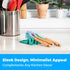 Aqua Green Silicone Spoon Rest for Stove Top, Heat-Resistant Utensil Rest & Spoon Holder (Two Pack)
