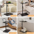 360Swivel TV Tray Table, Adjustable C Shaped Side Table for Couch, Couch Side Table C Table That Slide Under Couch Desk