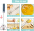 Semi-automatic Whisk, Stainless Steel Egg Beater, Hand Push Rotary Mixer for Whisking, Beating, and Stirring