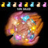 8 EXF Easter Decorations Bunny Pastel Fairy Lights, Battery Operated with Remote & Modes & Timer, Waterproof Easter