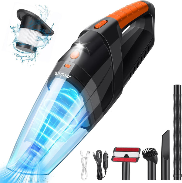Handheld Vacuum Cordless, Powerful Suction 30Mins Runtime, Rechargeable Dust Busters with Two Washable Filters