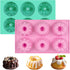 2 Pcs Mini Bundt Cake Pan, 6-Cavity Non-Stick Fluted Tube Cake Pan for Cupcakes, Donuts, Brownies, Jellies