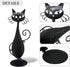 Handmade Black Metal Cat Wall Sconce Candle Holder for Pillar Candles