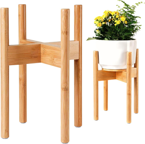 Plant Stand Indoor - Corner, Table and Floor Planter Holder - Adjustable,